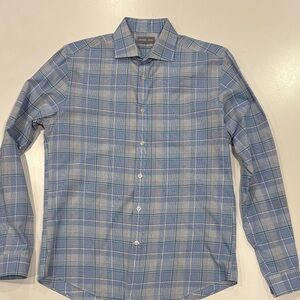 Michael Kors Men’s Blue Plaid Shirt